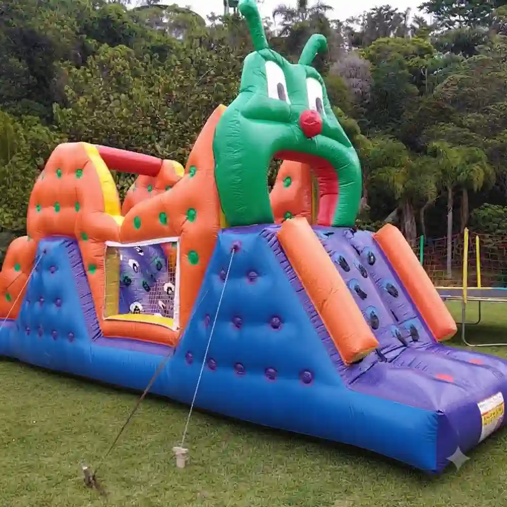 Centopeia gigante inflável para festas em Palhoça